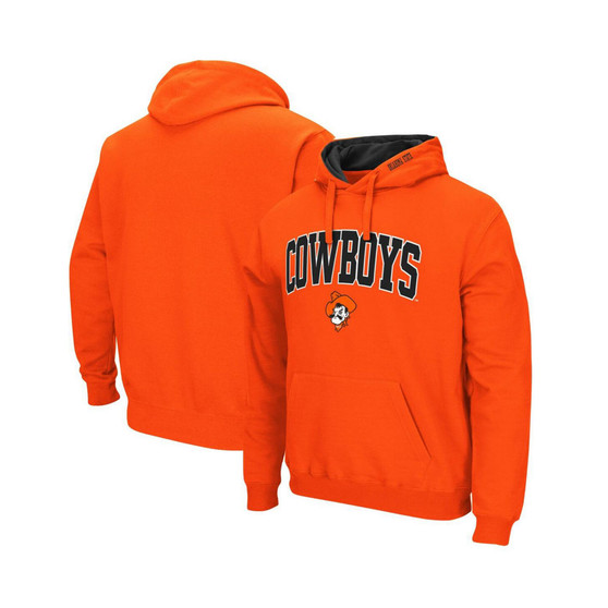 Men's Orange Oklahoma State Cowboys Arch Logo 3.0 Pullover Hoodie