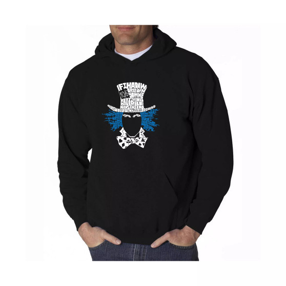 Men's Word Art Hoodie - The Mad Hatter