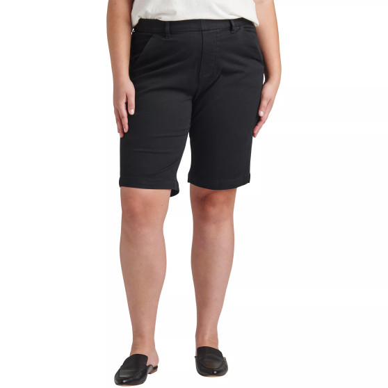 Plus Size Maddie Mid Rise Bermuda Pull-On Shorts