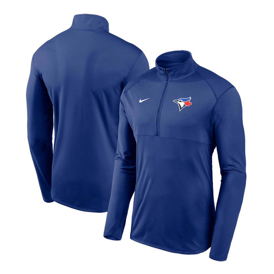Men's Royal Toronto Blue Jays Team Logo Element Performance Half-Zip Pullover Jacket