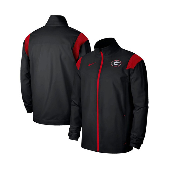 Men's Black Georgia Bulldogs Woven Full-Zip Jacket