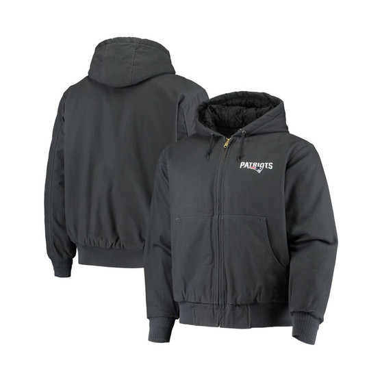Men's Navy New England Patriots Dakota Cotton Canvas Hooded Jacket