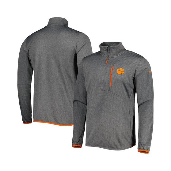 Men's Gray Clemson Tigers Park View Omni-Wick Half-Zip Top