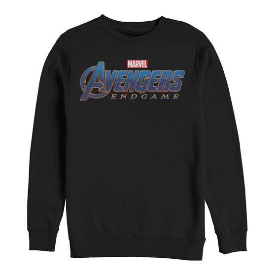 Marvel Men's Avengers Endgame Logo, Crewneck Fleece