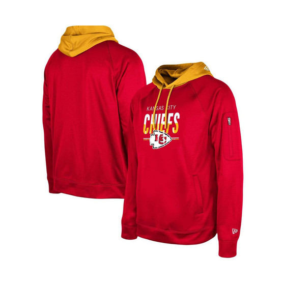 Men's Red Kansas City Chiefs 2023 NFL Training Camp Raglan Pullover Hoodie