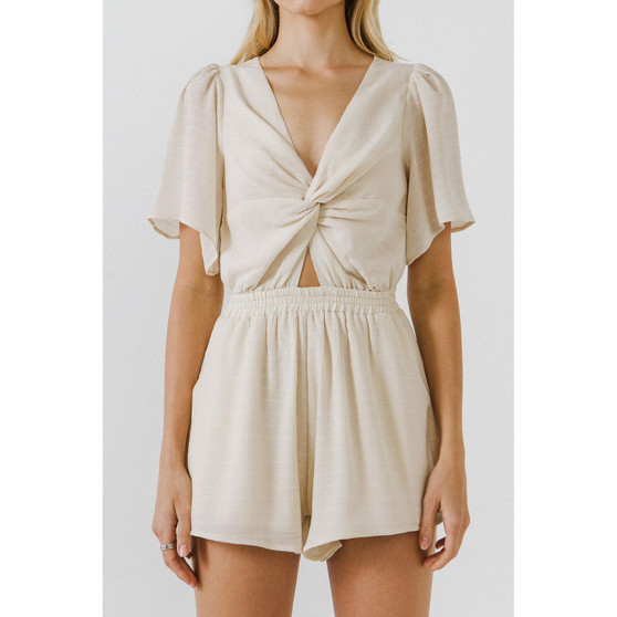 Women's Knotted Romper
