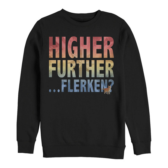 Marvel Men's Captain Marvel Goose Higher Further Flerken, Crewneck Fleece