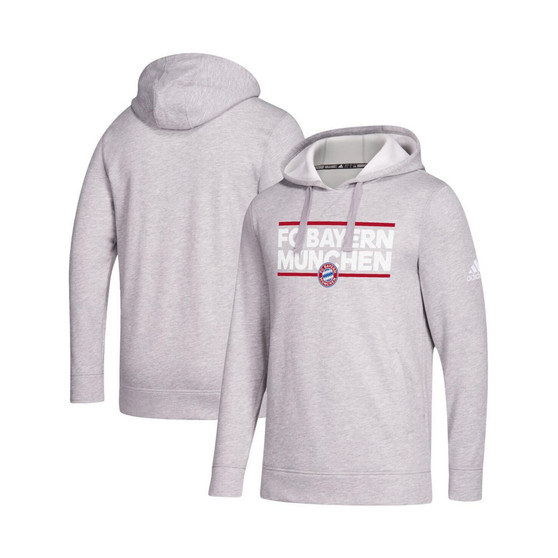 Men's Heathered Gray Bayern Munich Lockup Pullover Hoodie