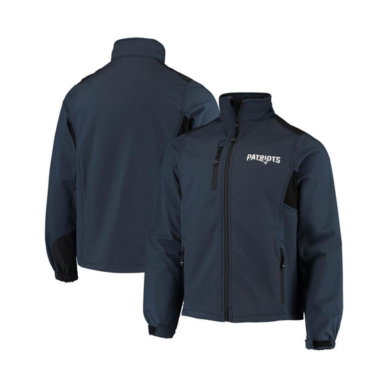 Men's Navy New England Patriots Circle Softshell Fleece Full-Zip Jacket