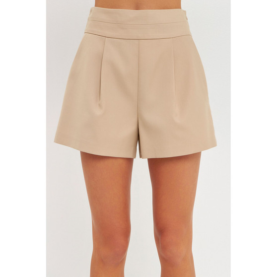 Women's Waist Band Detail Shorts