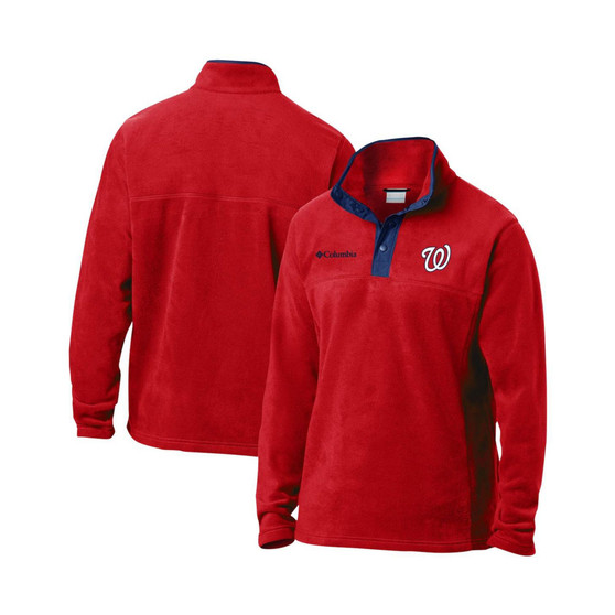 Men's Red Washington Nationals Steens Mountain Half-Snap Jacket