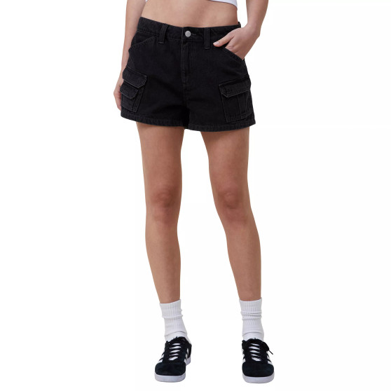 Women's Mini Cargo Denim Shorts