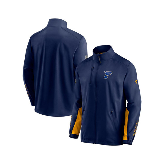 Men's Branded Navy St. Louis Blues Authentic Pro Locker Room Rinkside Full-Zip Jacket