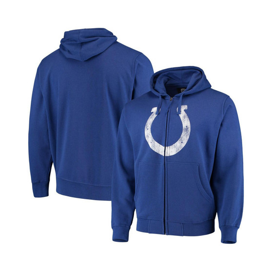 Men's Royal Indianapolis Colts Primary Logo Full-Zip Hoodie