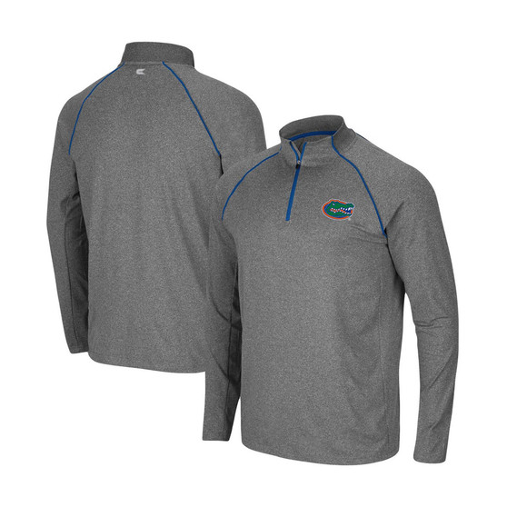 Men's Heathered Charcoal Florida Gators Robert Raglan Quarter-Zip Jacket