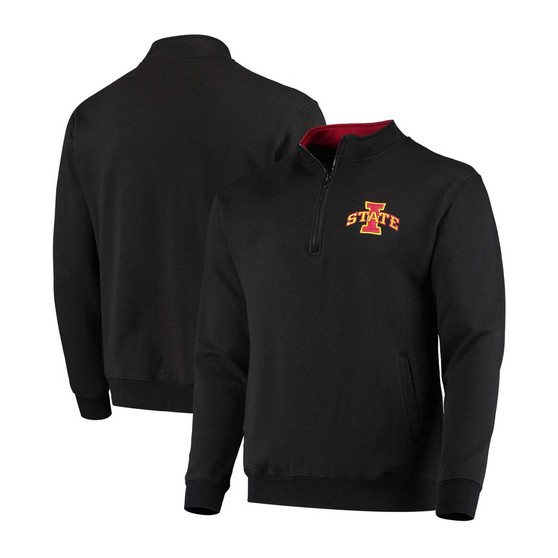 Men's Black Iowa State Cyclones Tortugas Logo Quarter-Zip Jacket