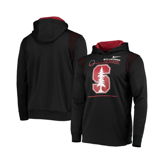 Men's Black Stanford Cardinal 2021 Team Sideline Performance Pullover Hoodie