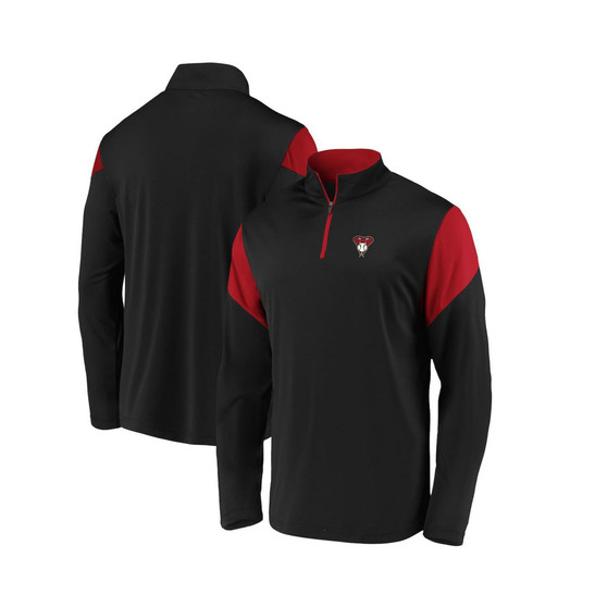 Men's Branded Black Arizona Diamondbacks Primary Logo Quarter-Zip Jacket