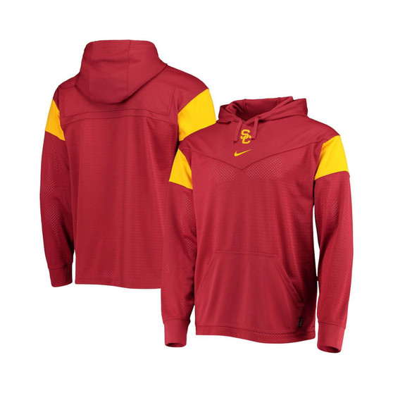 Men's Cardinal USC Trojans Sideline Jersey Pullover Hoodie