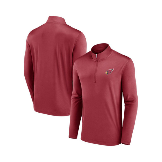 Men's Branded Cardinal Arizona Cardinals Underdog Quarter-Zip Jacket