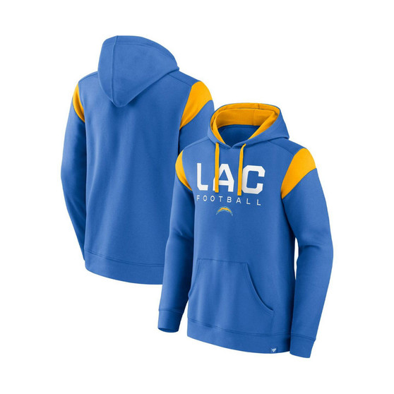 Men's Branded Powder Blue Los Angeles Chargers Call The Shot Pullover Hoodie