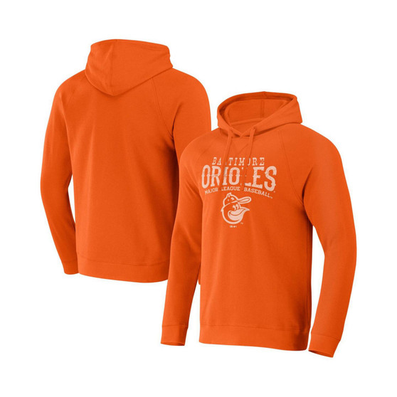 Men's Darius Rucker Collection by Orange Baltimore Orioles Waffle-Knit Pullover Hoodie