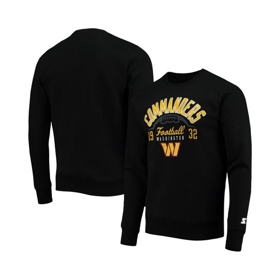 Men's Black Washington Commanders Pullover Sweatshirt