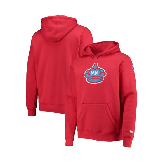 Men's Red Miami Marlins City Connect Pullover Hoodie