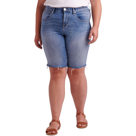 Plus Size Cecilia Mid Rise Bermuda Shorts