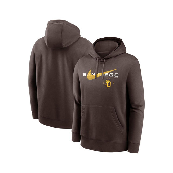 Men's Brown San Diego Padres Swoosh NeighborHOOD Pullover Hoodie