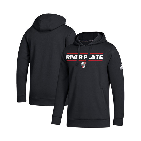 Men's Black Club Atletico River Plate Lockup Pullover Hoodie