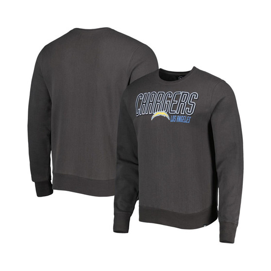 Men's Charcoal Los Angeles Chargers Locked In Headline Pullover Sweatshirt