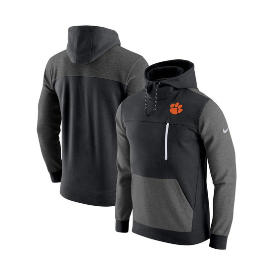 Men's Black Clemson Tigers AV-15 2.0 Pullover Hoodie