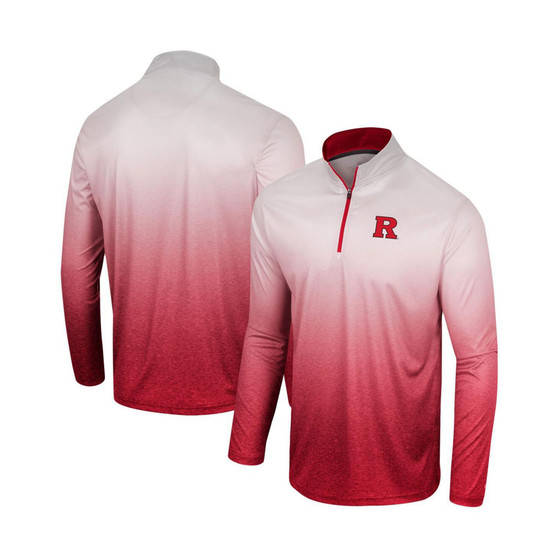 Men's White, Scarlet Rutgers Scarlet Knights Laws of Physics Quarter-Zip Windshirt