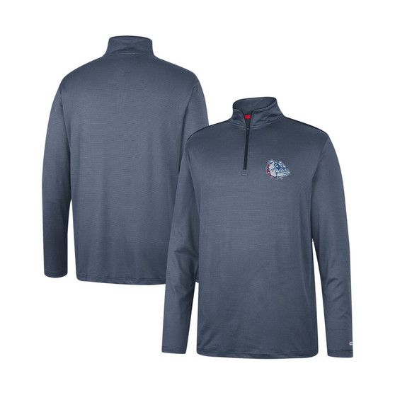 Men's Navy Gonzaga Bulldogs Logo Quarter-Zip Windshirt