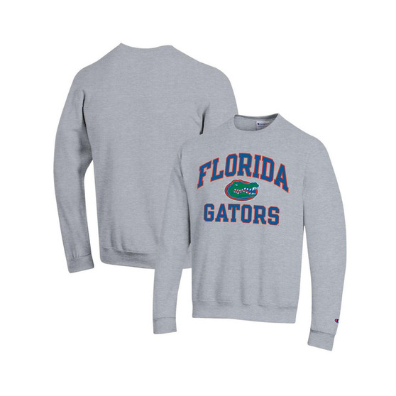 Men's Heather Gray Florida Gators High Motor Pullover Sweatshirt