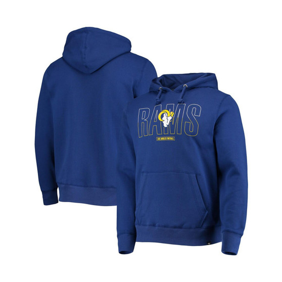 Men's Royal Los Angeles Rams Split Squad Headline Pullover Hoodie
