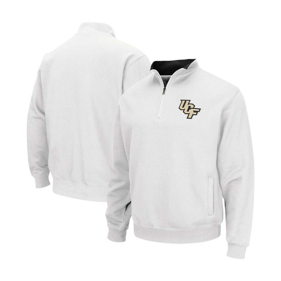 Men's White UCF Knights Tortugas Logo Quarter-Zip Pullover Jacket