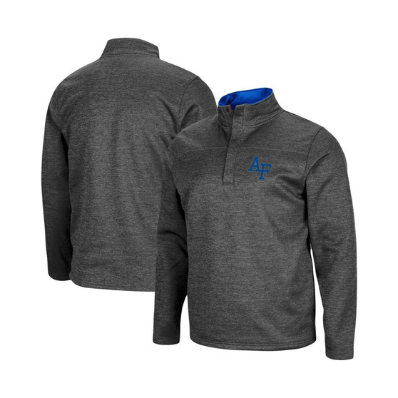 Men's Heathered Charcoal Air Force Falcons Roman Pullover Jacket