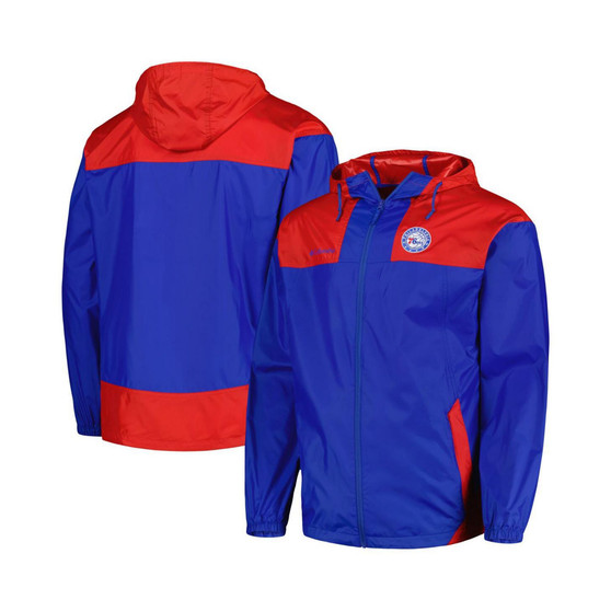 Men's Royal Philadelphia 76ers Big and Tall Flash Forward Challenger Omni-Shade Full-Zip Hoodie