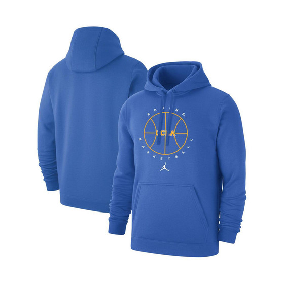 Men's Blue UCLA Bruins Basketball Icon Club Fleece Pullover Hoodie
