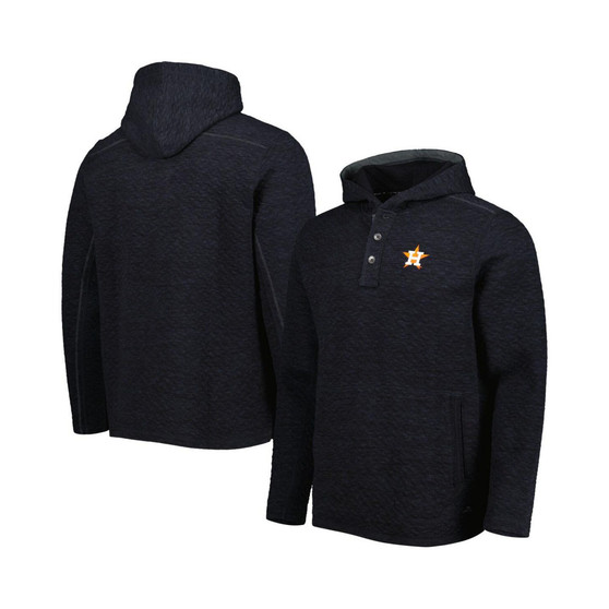 Men's Black Houston Astros Queensland Quilted Hoodie