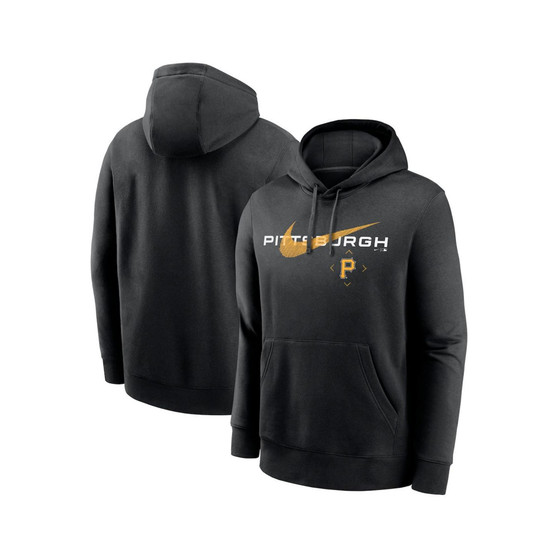 Men's Black Pittsburgh Pirates Swoosh NeighborHOOD Pullover Hoodie