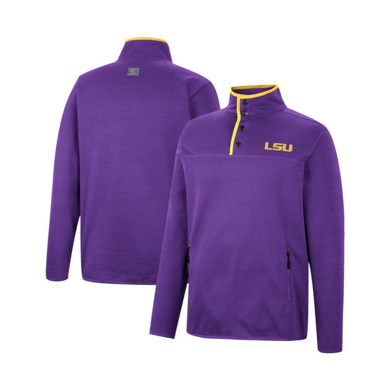 Men's Purple LSU Tigers Rebound Quarter-Snap Jacket