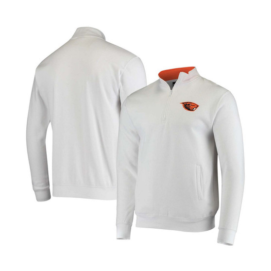 Men's White Oregon State Beavers Tortugas Logo Quarter-Zip Jacket
