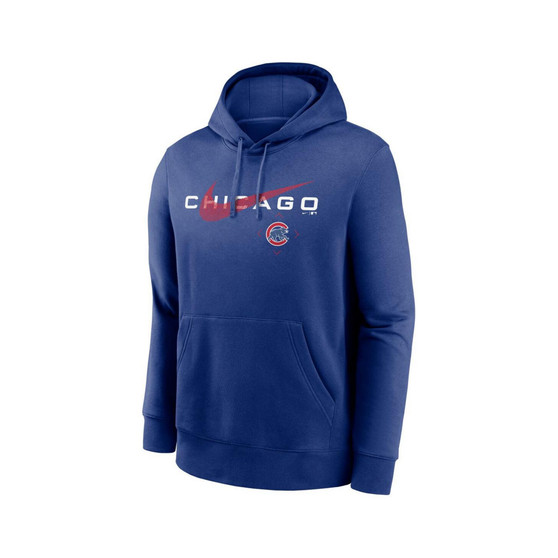 Men's Royal Chicago Cubs Swoosh NeighborHOOD Pullover Hoodie