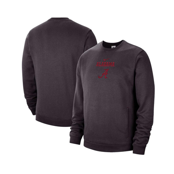 Men's Charcoal Alabama Crimson Tide Campus Block Club Pullover Sweatshirt