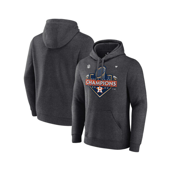 Men's Branded Heather Charcoal Houston Astros 2022 World Series Champions Locker Room Big and Tall Pullover Hoodie