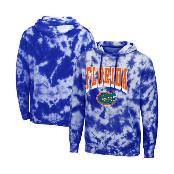 Men's Royal Florida Gators Fanatic Tie-Dye Pullover Hoodie