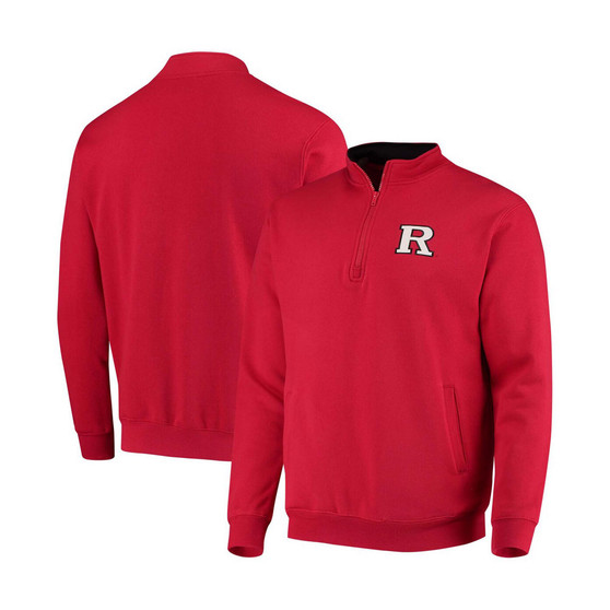 Men's Scarlet Rutgers Scarlet Knights Tortugas Logo Quarter-Zip Jacket